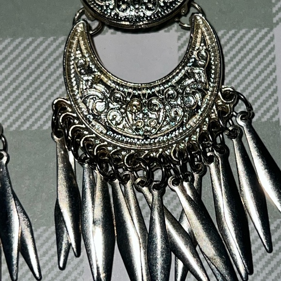 Torrid Bohemian Silver Dangle Earrings - Picture 5 of 6